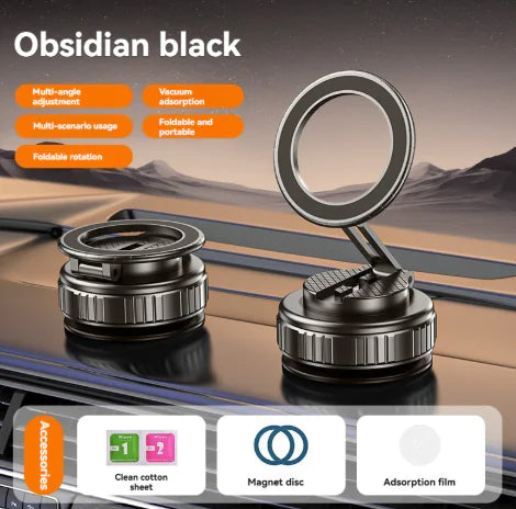 Magnetic Car Phone Holder – Vacuum Adsorption Mount